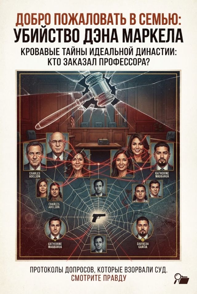 Постер к сериалу Добро пожаловать в семью: Убийство Дэна Маркела