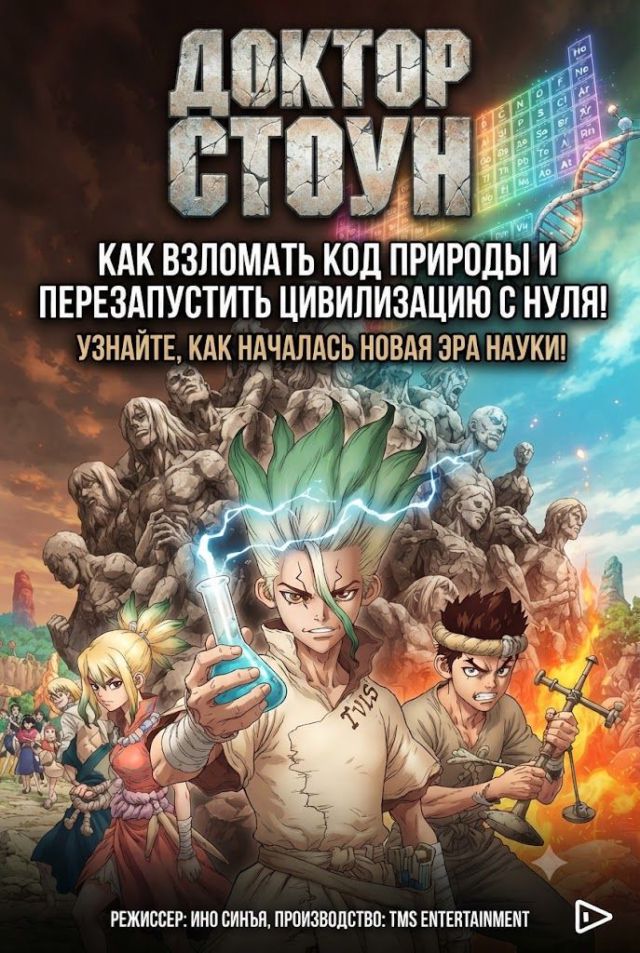 Постер к сериалу Доктор Стоун
