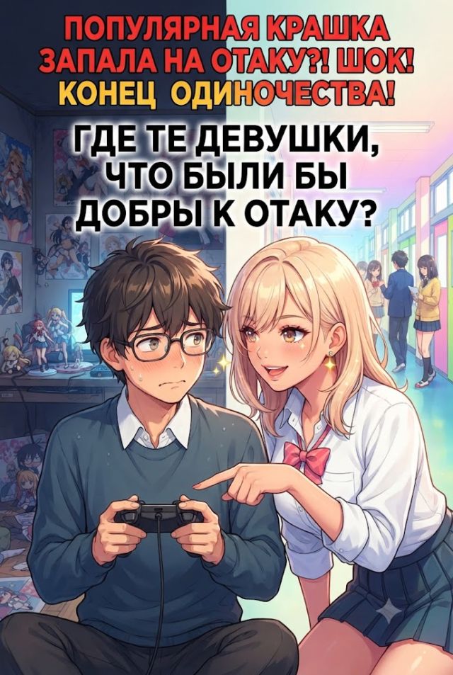 Постер к сериалу Где те девушки, что были бы добры к отаку?