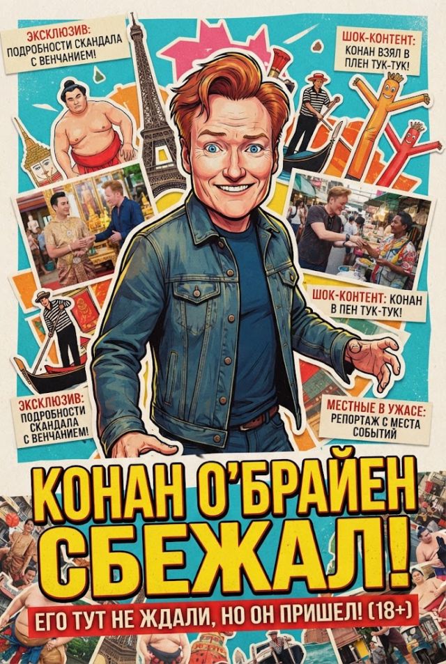 Постер к сериалу Конан О'Брайен должен уйти