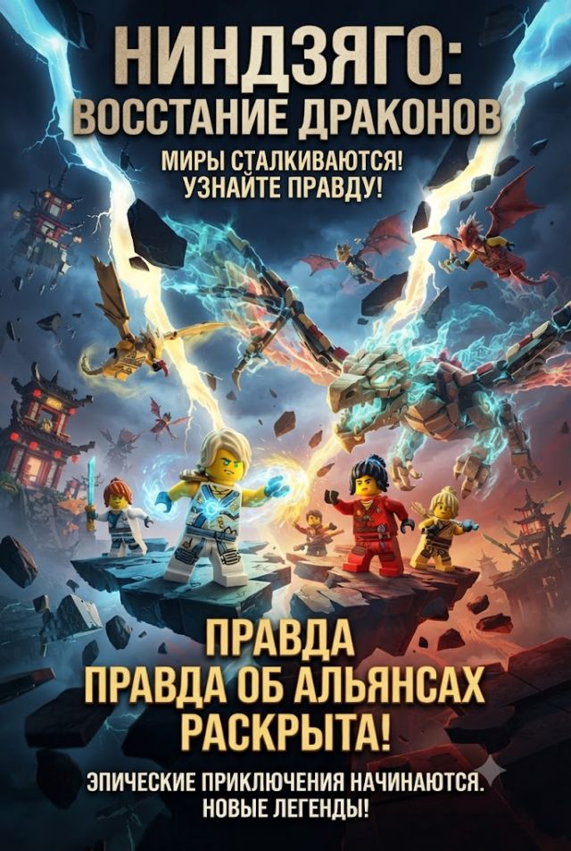 Постер к сериалу LEGO Ниндзяго: Восстание драконов