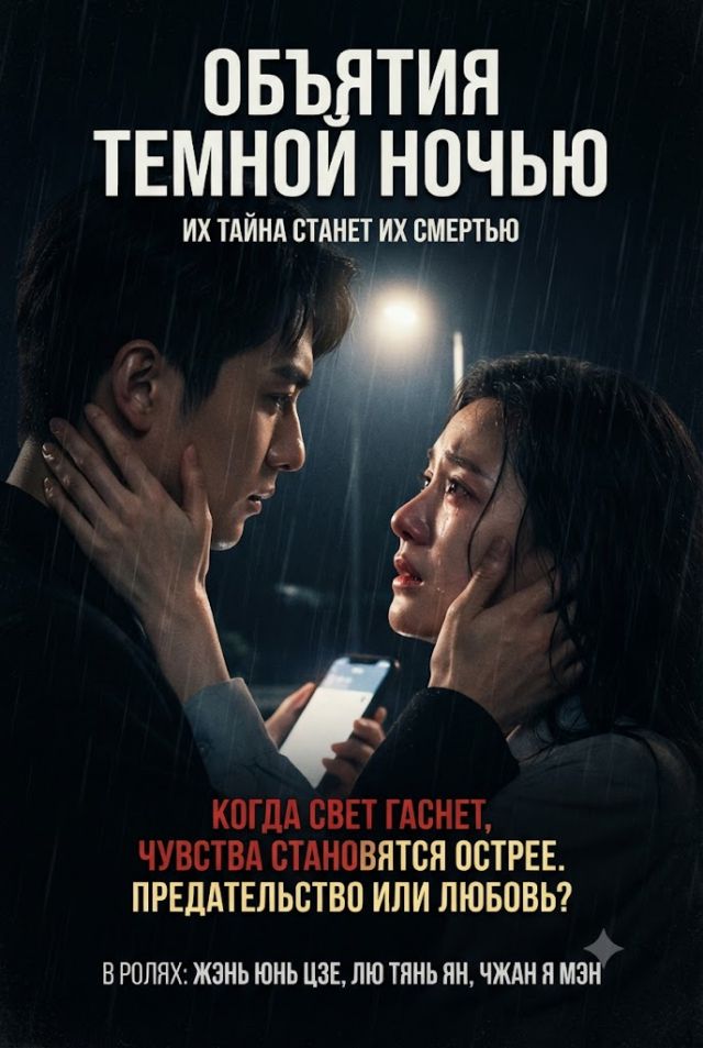 Постер к сериалу Объятия темной ночью