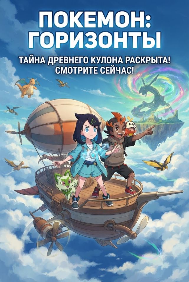 Постер к сериалу Покемон: Горизонты