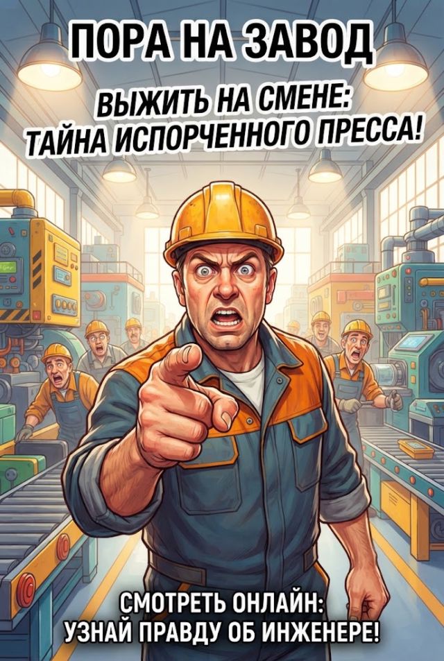 Постер к сериалу Пора на завод