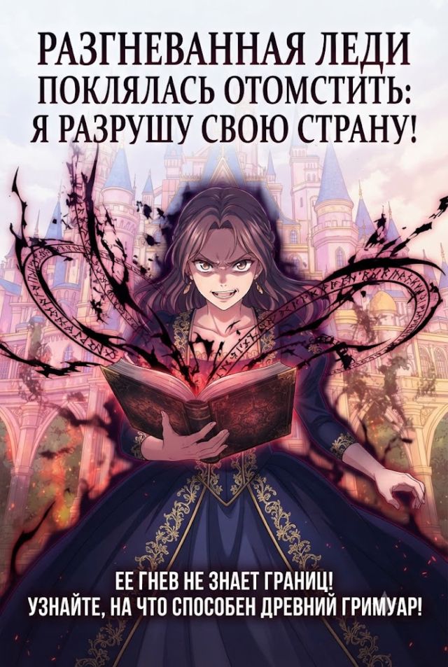Постер к сериалу Разгневанная леди поклялась отомстить: Я разрушу свою страну с помощью силы гримуара!