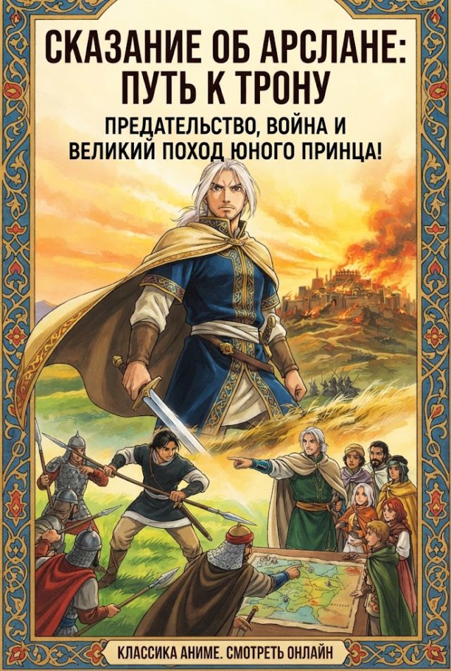 Постер к сериалу Сказание об Арслане (1991)