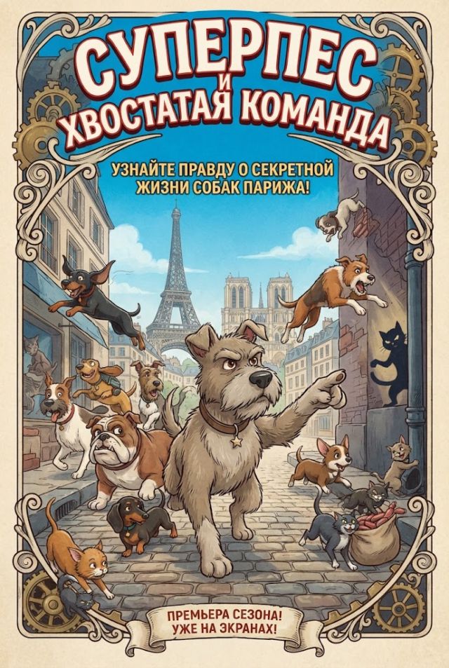 Постер к сериалу Суперпес и хвостатая команда