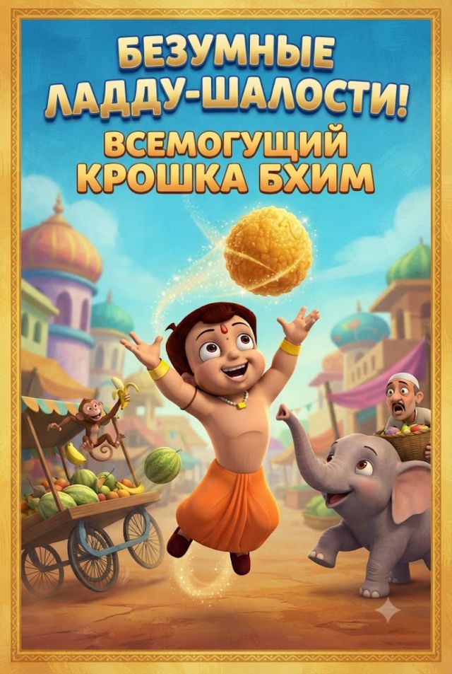 Постер к сериалу Всемогущий крошка Бхим. Время игр